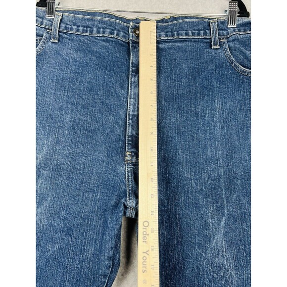 Dickies Carpenter Jeans Mens 42x32 Utility Workwear Straight Fit Hammer Loop - Picture 7 of 14